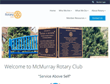 Tablet Screenshot of mcmurrayrotary.com